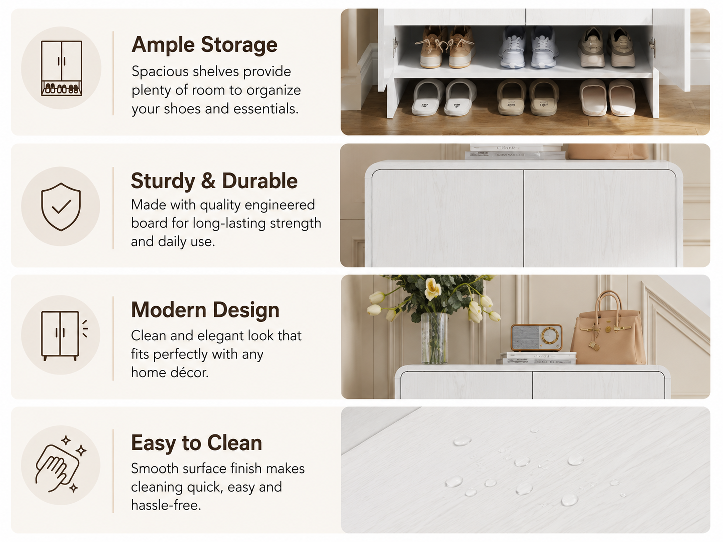 White Shoo Rack - Image 2