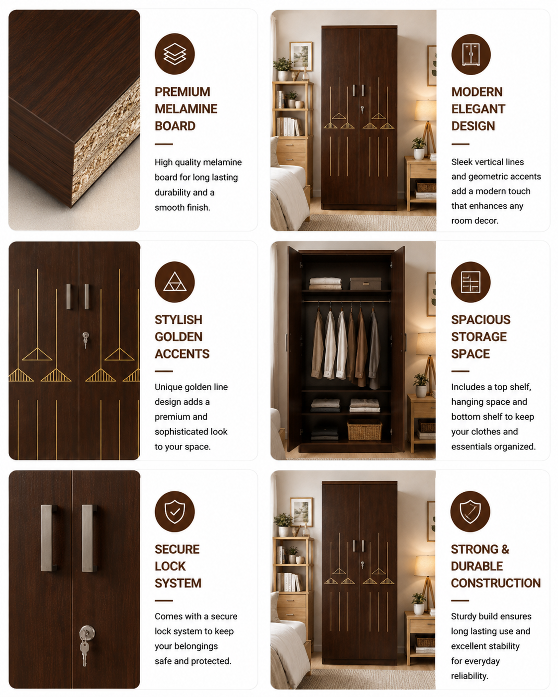 2 Doors Almirah - Image 3