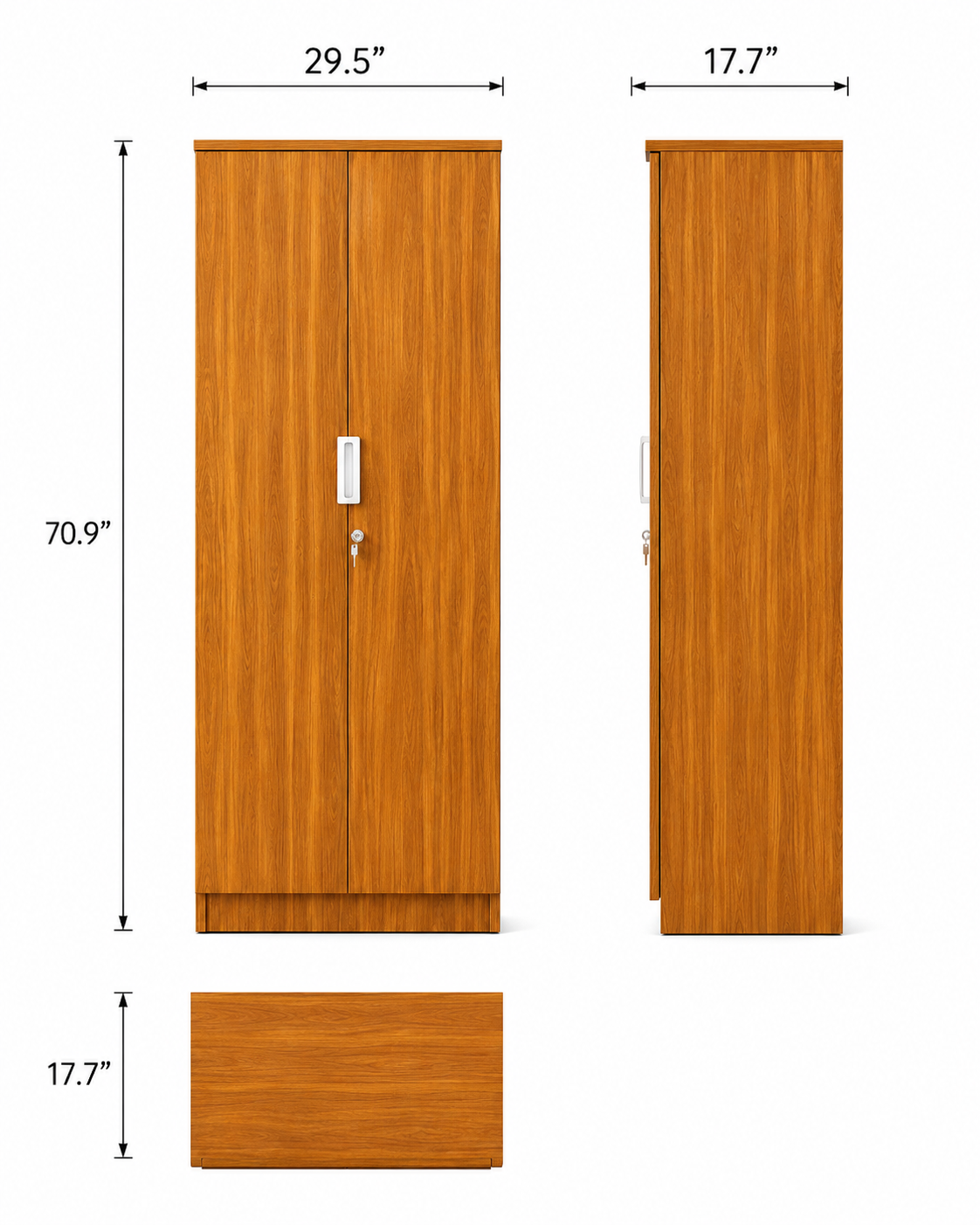 Modern 2 Door Wardrobe - Image 2