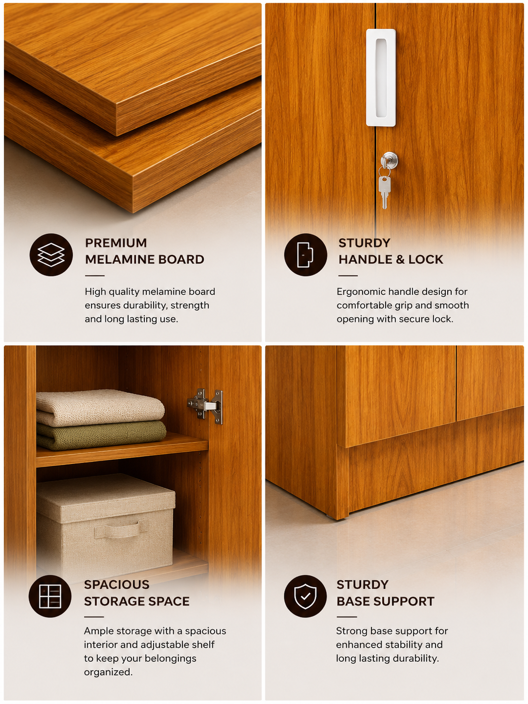 Modern 2 Door Wardrobe - Image 3