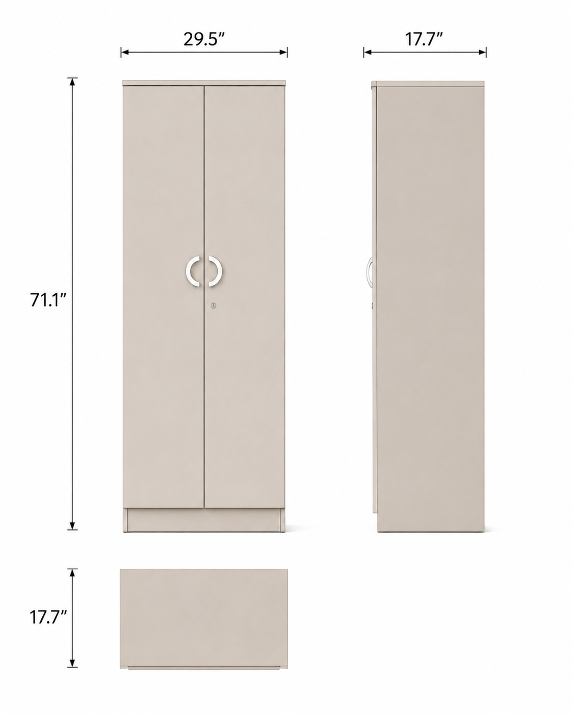 Premium 2 Door Wardrobe - Image 2