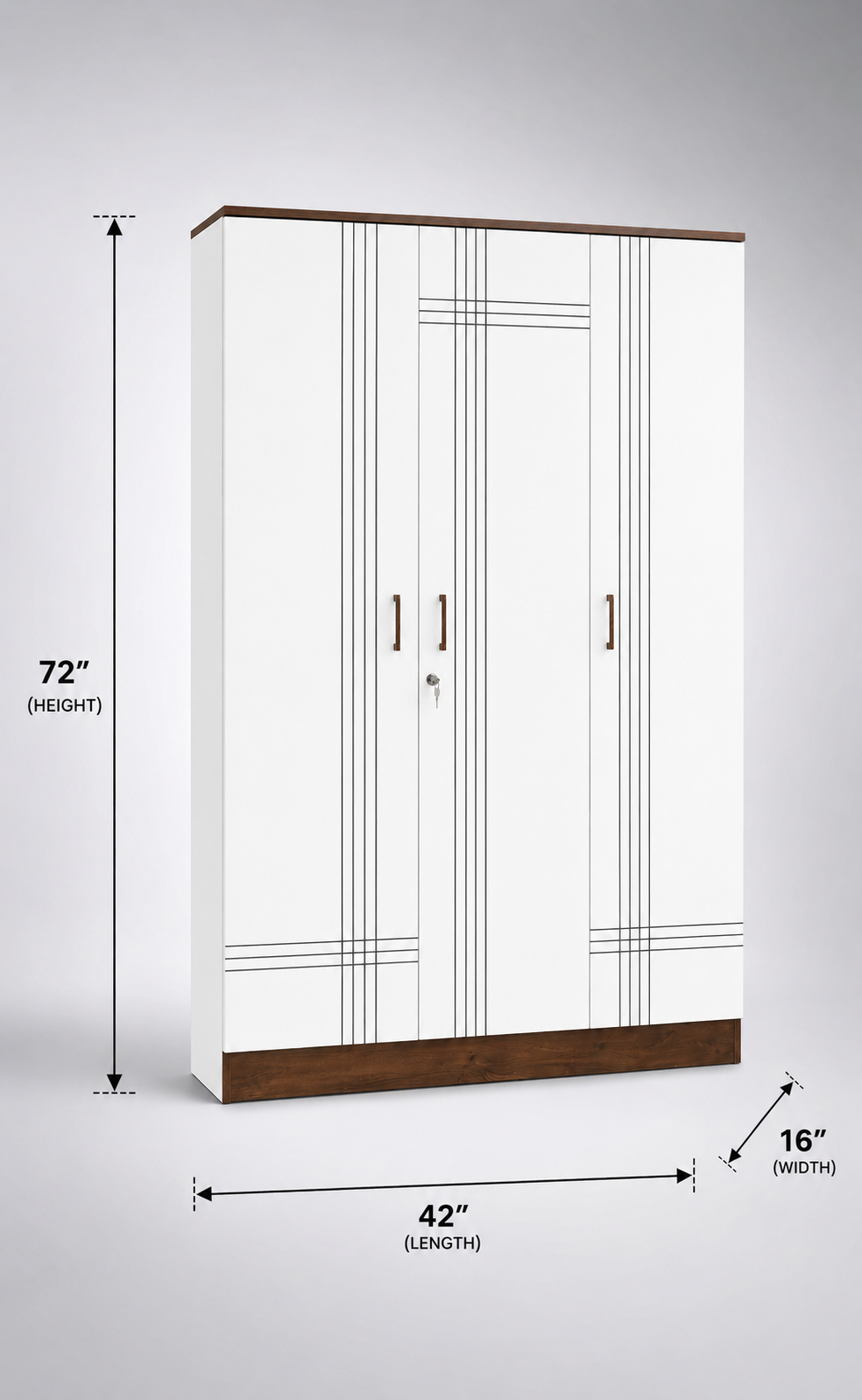 3 Door Almira - Image 2